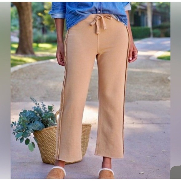 Frank & Eileen Bella sweatpants size S Vintage Rose full length relaxed fit - Picture 2 of 7